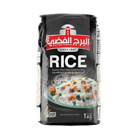 ارز  البرج الفضي 1 كغ * 10