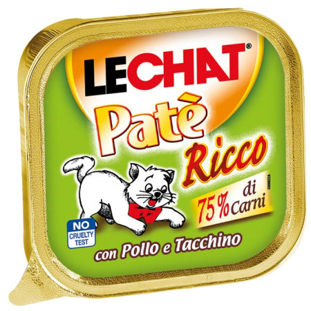 ليشات اكل قطط  دجاج + تركي 100 غ