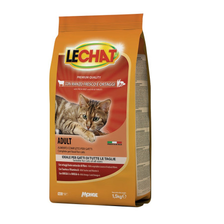 ليشات اكل قطط دراي لحم 1.5 كغ